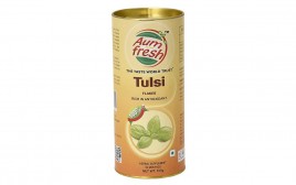Aum Fresh Tulsi Flakes   Tin  100 grams